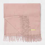 Thick Plain Scarf - Pale Pink