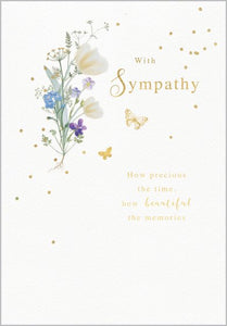 Sympathy Card, Flowers