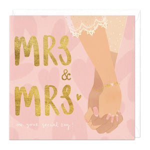 Mrs & Mrs Wedding Card