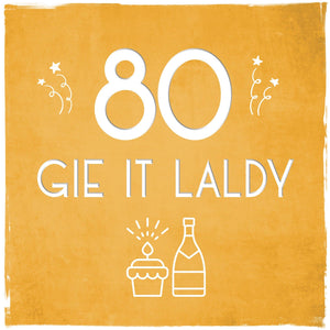 80 Gie It Laldy Card