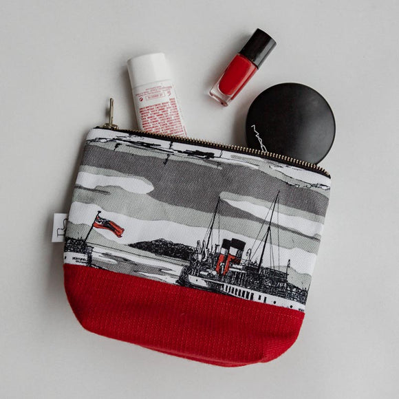 The Bulloch Collection Waverley Wash Bag Red & Blue