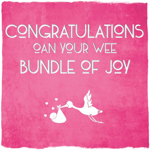 Card: Wee Bundle of Joy Girl