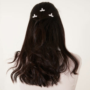 Happy Ever After Hair Accessories CZ Leaf Hair Pins