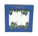 Tartan Thistle Coasters Set of 4