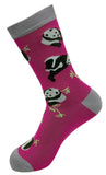 Eco Chic Eco-Friendly Bamboo Socks Pandas, Purple