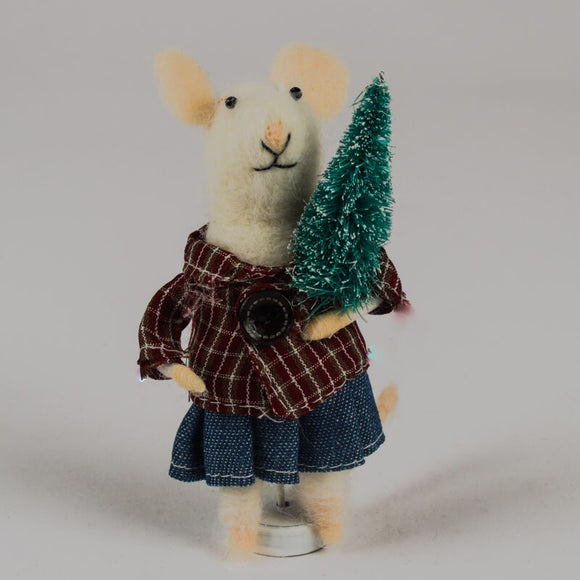 Mouse With Tree & Skirt