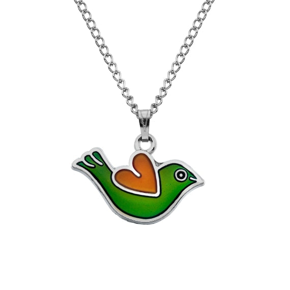 Mood Necklace Celtic Love Bird