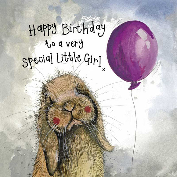 Sunshine Little Girl Birthday Card