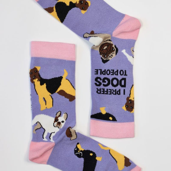 Dogs To People Bamboo Socks Size 4-7