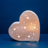 Ceramic Lamp, Hearts