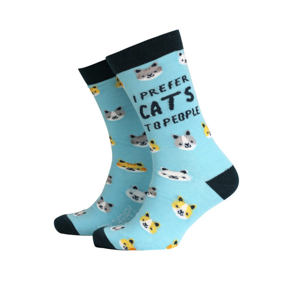 I Prefer Cats To People Socks (Men’s)