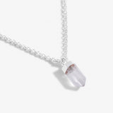 Affirmation Crystal, A Little Intuition, Clear Quartz Necklace