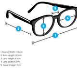 Bonn Black Reading Glasses 2.50