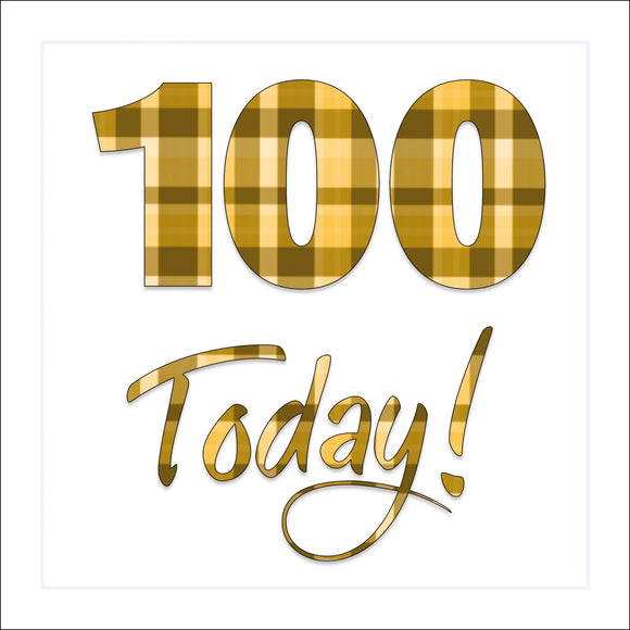 100 Today! Card