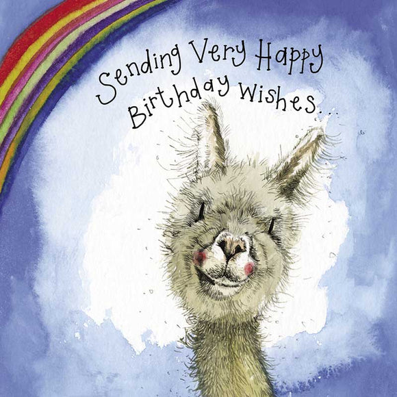 Card Birthday Sunshine Alpaca