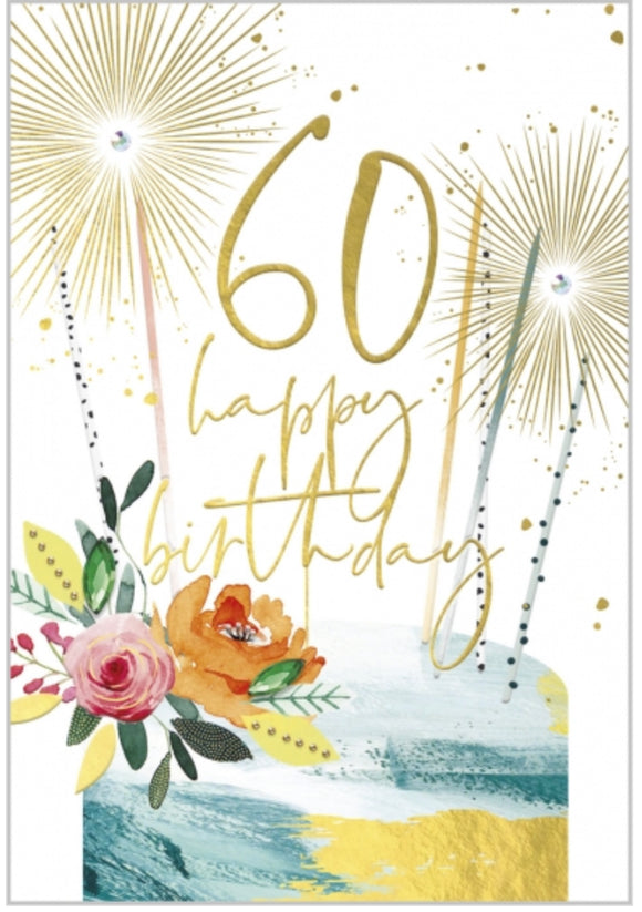 60 Happy Birthday Candles