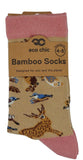 Eco Chic Eco-Friendly Bamboo Socks Woodland, Beige