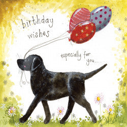 Sunshine Labrador Birthday Card