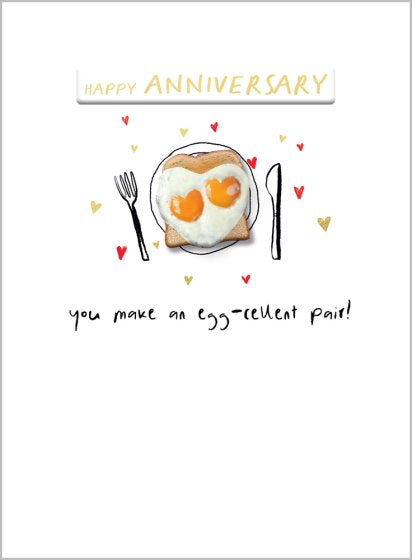 Happy Anniversary, Egg-cellent Pair!