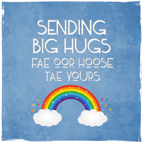 Card: Sending Big Hugs (Rainbow)