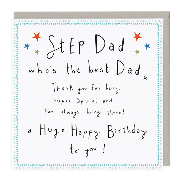 Step Dad The Best Dad Birthday Card
