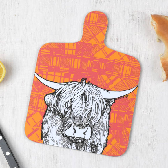 Tartan Cow Chopping Board