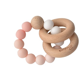 Soft Touch Bambino Ombre Teething Toy in Giftbox - Pink 13cm