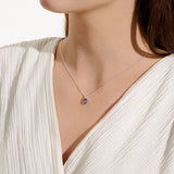Crystal Affirmation, A Little Protection, Amethyst Necklace