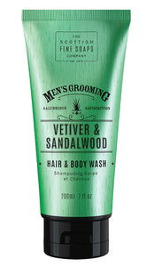 Vetiver & Sandalwood Hair & Body Wash 200ml