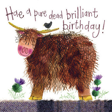 Pure Dead Brilliant Birthday Card