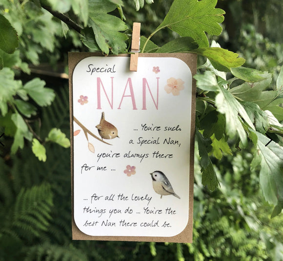Keepsake Card, Special Nan