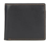 Leather Wallet With Notecase, Black & Brown