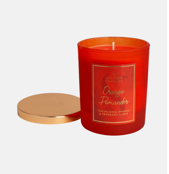Orange Pomander Jar Candle