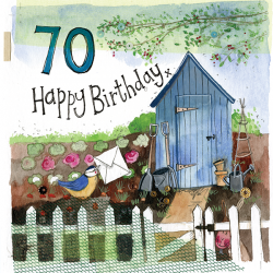 70 Year Old Garden Shed Birthday Card