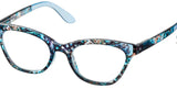 Marlow Blue Multi Reading Glasses 2.50