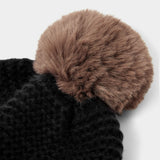 Black Chunky Knitted Hat