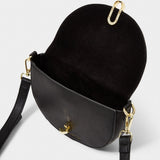 Black Quinn Mini Saddle Bag