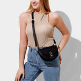 Black Quinn Mini Saddle Bag