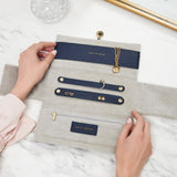 Navy Wellness Jewellery Roll