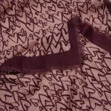 Outline Heart Scarf Pink