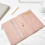 Pink Travel Document Holder