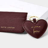Plum Heart Keyring & Card Holder Set