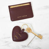 Plum Heart Keyring & Card Holder Set