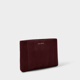 Plum Kayla Quilted Clutch