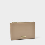Taupe Travel Document Holder