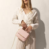 Alyce Mini Crossbody Bag, Pale Pink