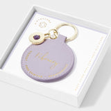 Birthstone Keyring February Amethyst