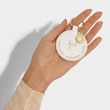 Birthstone Keyring April Rock Crystal