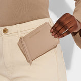 Isla Coin Purse and Card Holder, Soft Tan