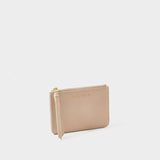 Isla Coin Purse and Card Holder, Soft Tan